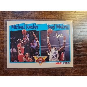 Michael Jordan/Karl Malone 1991-1992 NBA Hoops #306 - Scoring Leaders - NBA